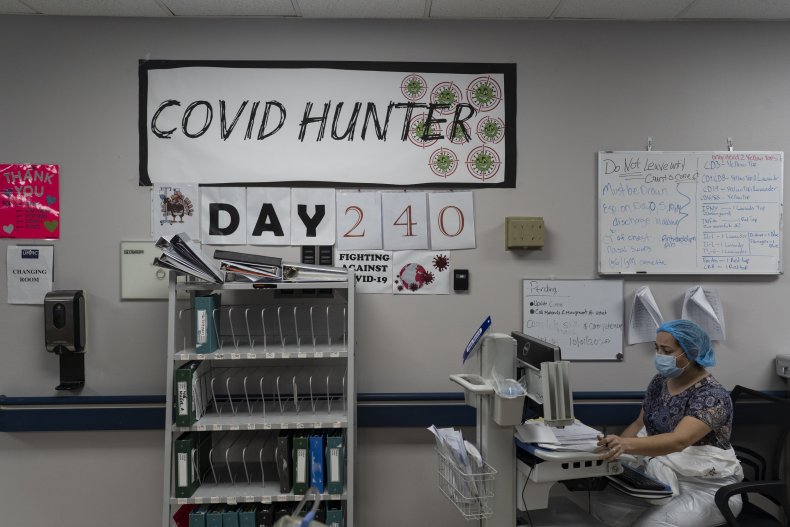 COVID-19 Intensive Care Unit Within A Houston 