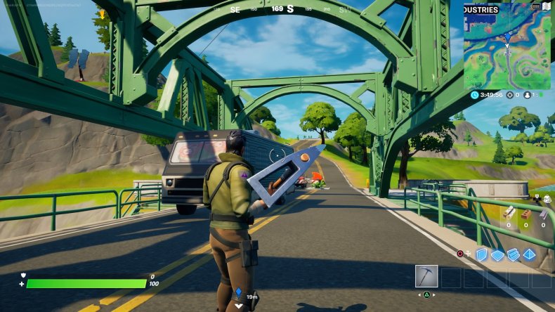 fortnite colored bridge location 2 gameplay fortnite colored bridge location 2 gameplay