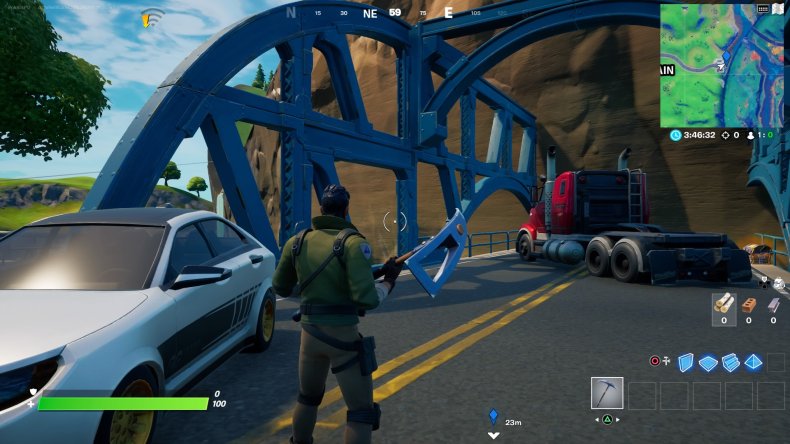 fortnite colored bridge location 3 gameplay fortnite colored bridge location 3 gameplay