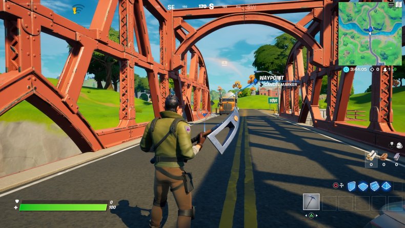 fortnite colored bridge location 4 gameplay fortnite colored bridge location 4 gameplay