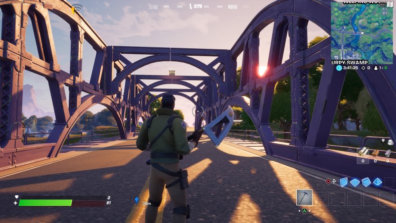 fortnite colored bridge location 5 gameplay fortnite colored bridge location 5 gameplay
