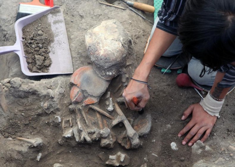 Pre-Hispanic skeleton