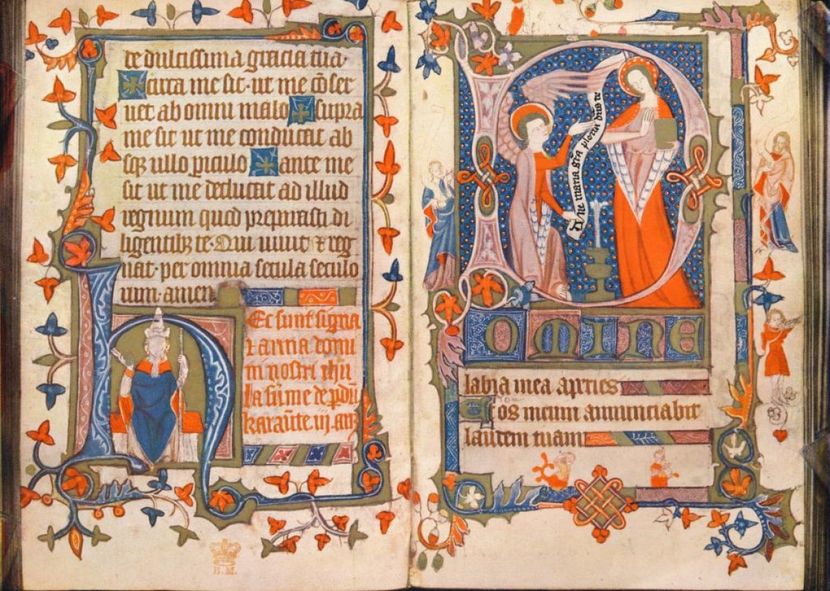 Medieval female scribe