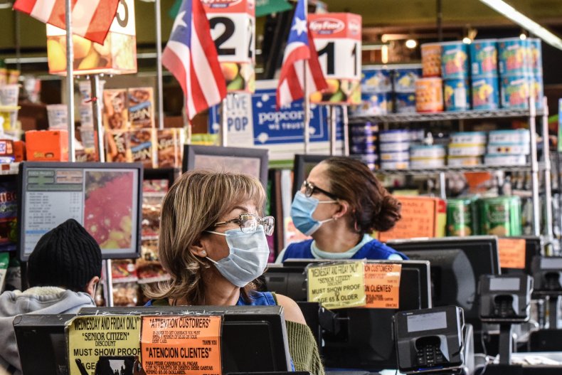 Masks grocery store