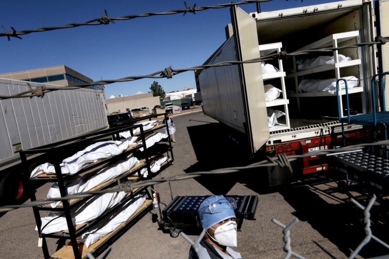 Trailer morgue in Texas
