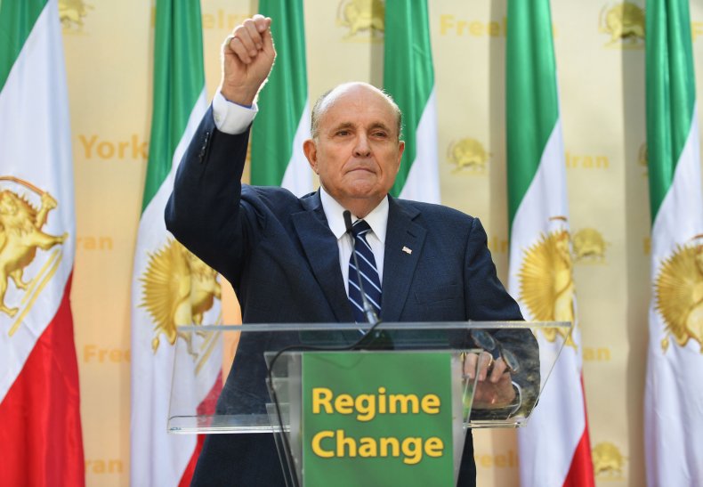rudy, giuliani, iran, regime, change