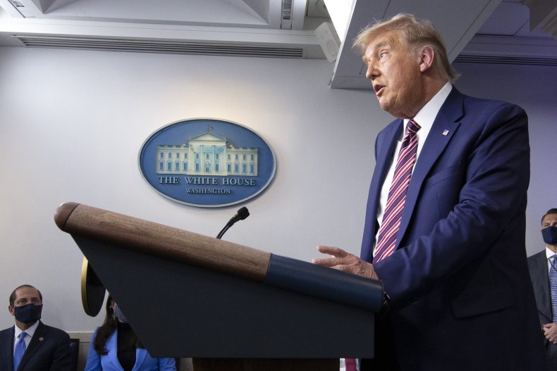 President Donald Trump at the White House