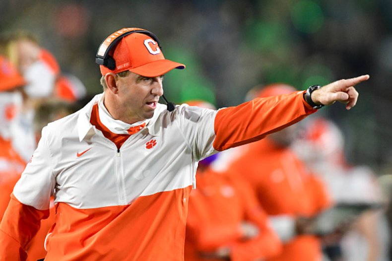 Clemson Coach Dabo Swinney Clemson Coach Dabo Swinney