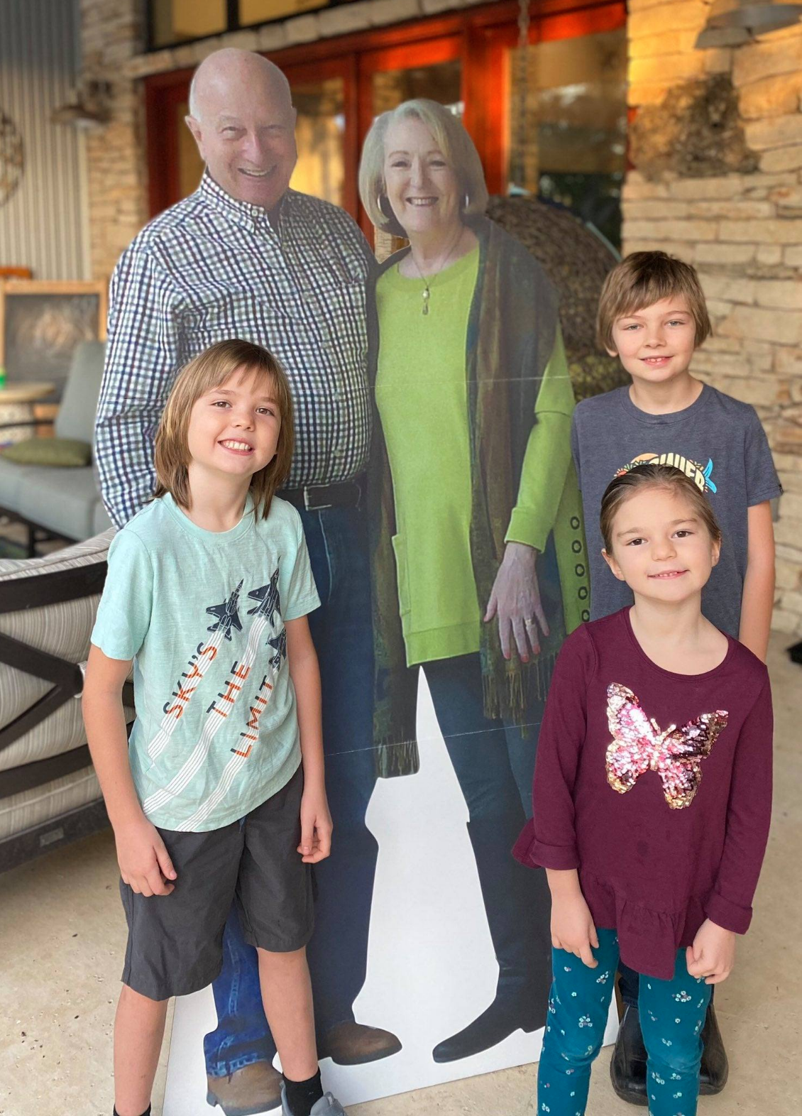 It’s 2020 so These Grandparents Sent Their Own Life-sized Cardboard Cutouts to Celebrate Thanksgiving
