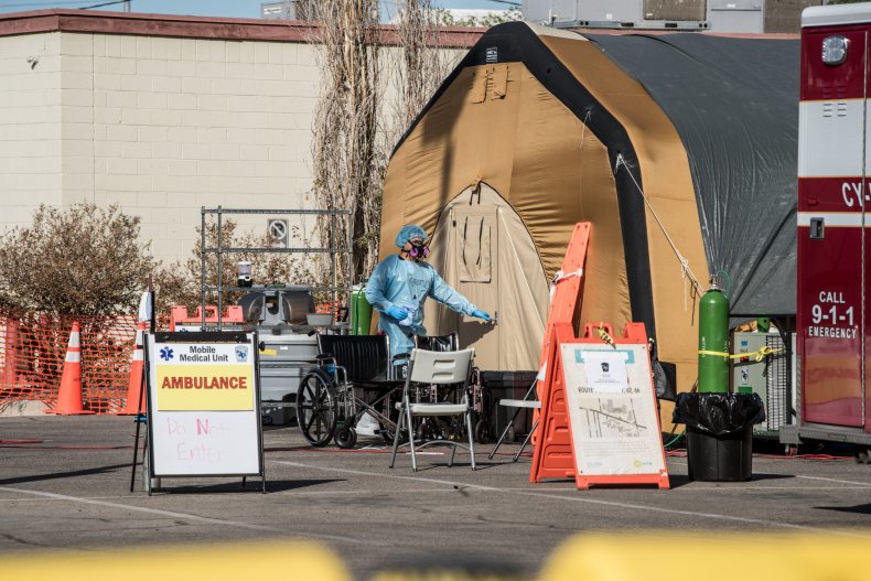 Hospital tent in El Paso