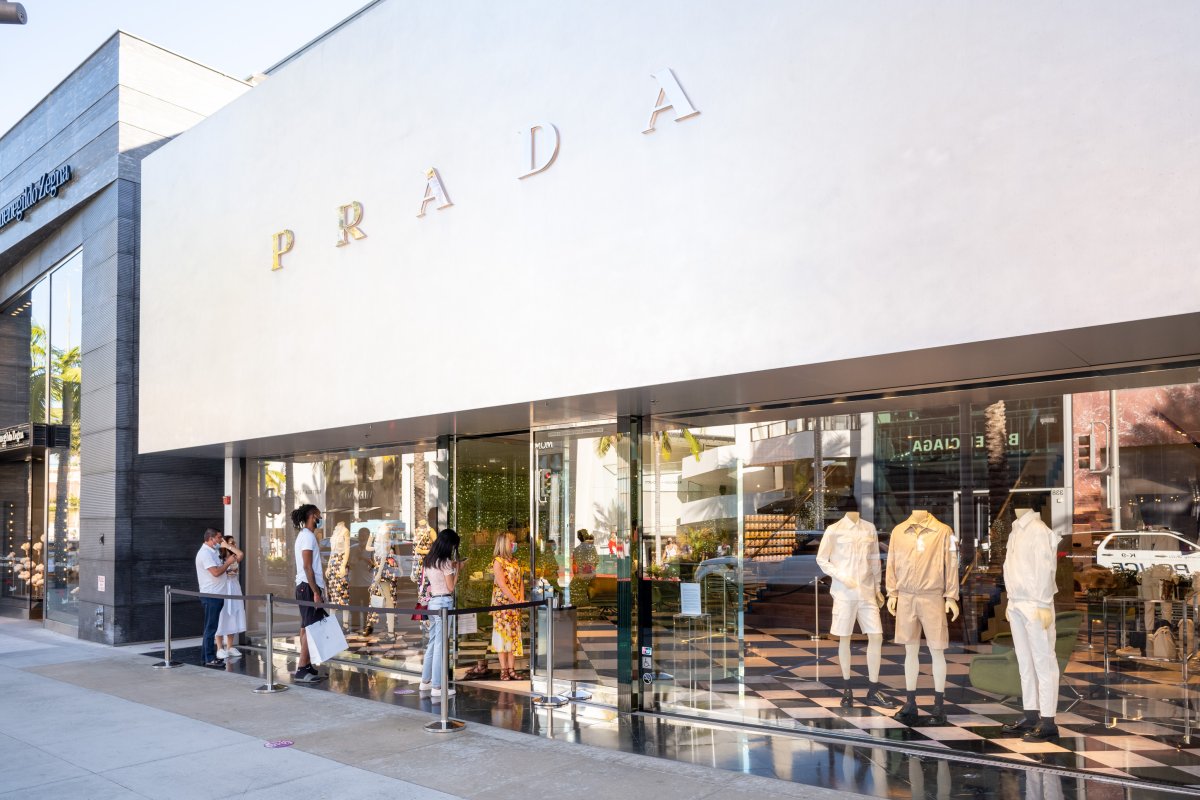 Prada store Los Angeles August 2020