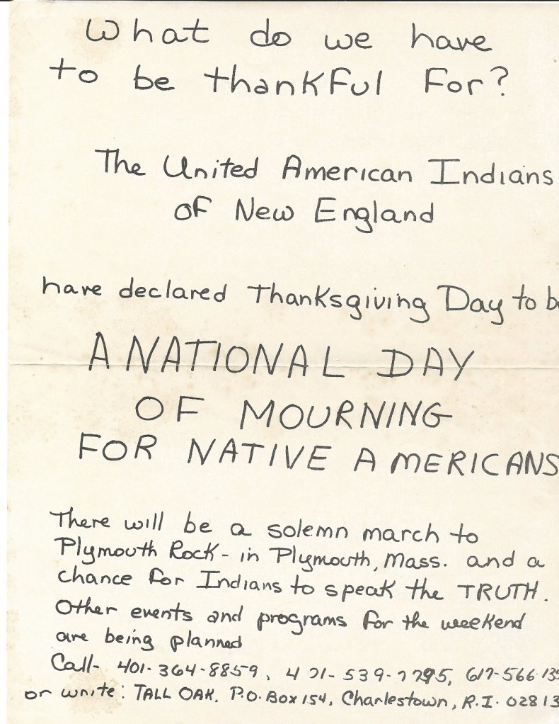 National Day of Mourning flyer