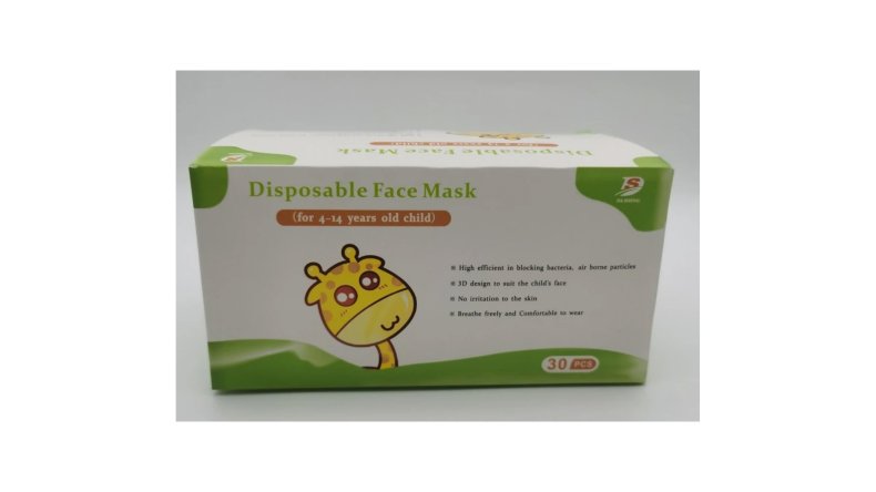 Kids Disposable 3-Ply Face Masks