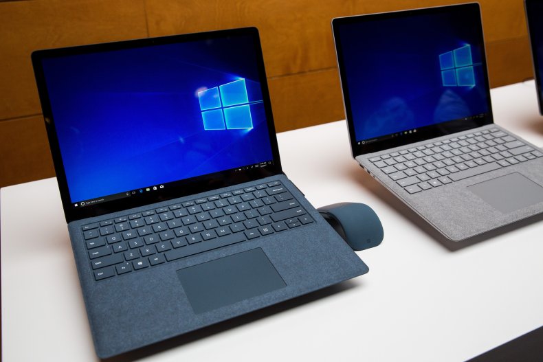 Microsoft Surface laptop New York City 2017