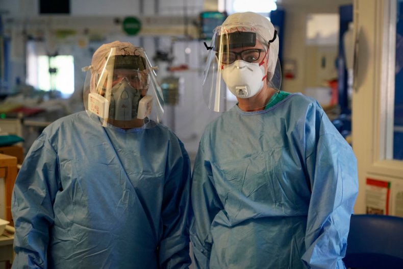 Intensive care nurses at Wrexham Maelor Hospital