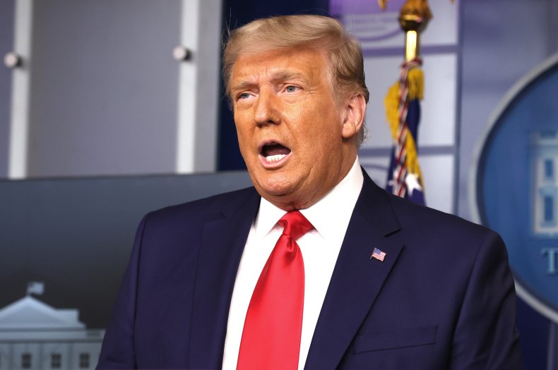 President Donald Trump at the White House