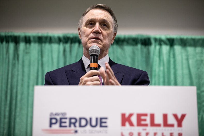 Kelly Loeffler And David Perdue Campaign For 