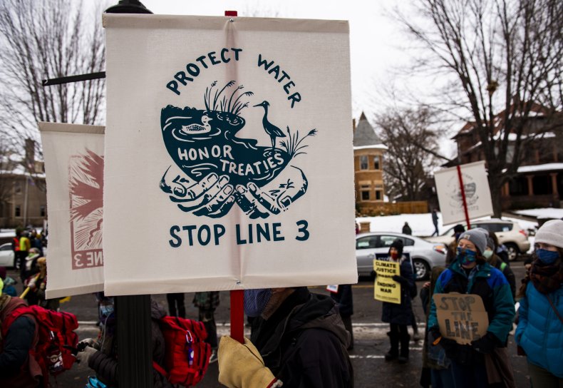 Line 3 Pipeline protest