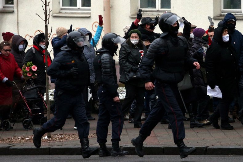 belarus, police, protest, lukashenko