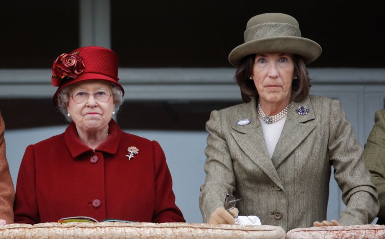 Queen Elizabeth II With Lady Celia Vestey