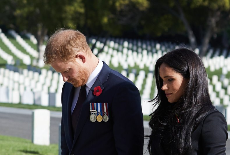 Prince Harry, Meghan Markle, Los Angeles Cemetery