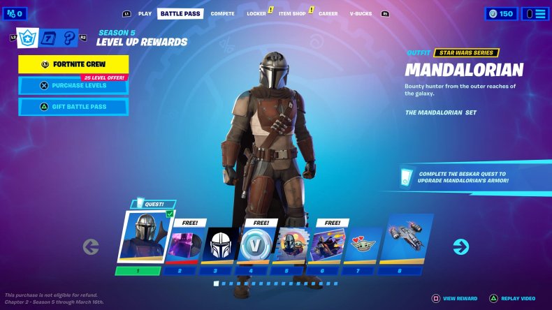 fortnite season 5 mandalorian