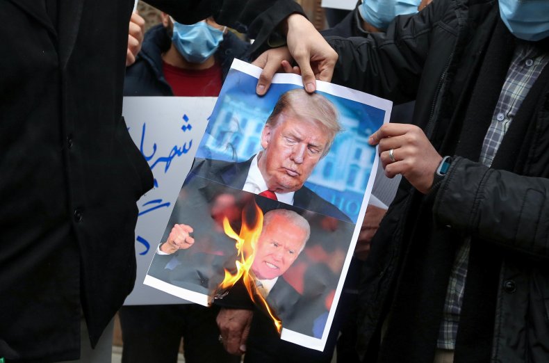 iran, protest, trump, biden, nuclear, scientist
