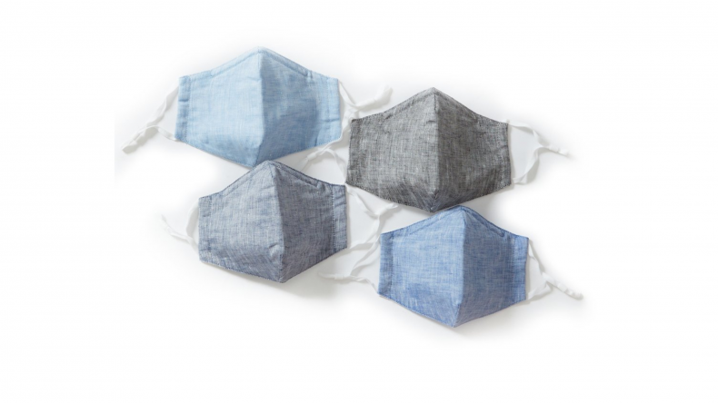 Linen Slub 3-Ply Face Mask