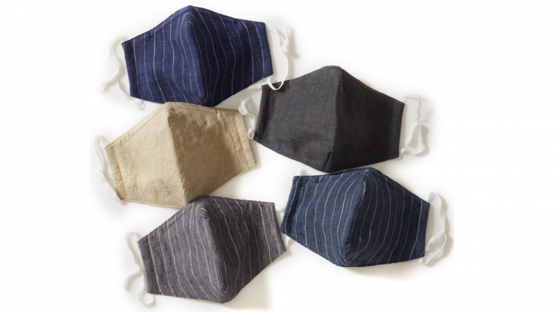 Newport Linen Mix 4-Ply Face Mask