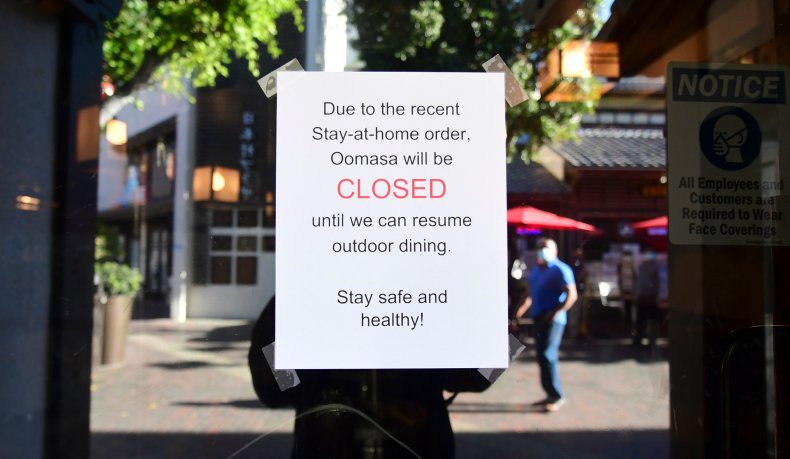 LA restaurant closure California lockdown December 2020