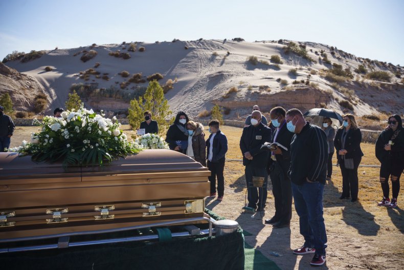COVID-19 funeral New Mexico December 2020