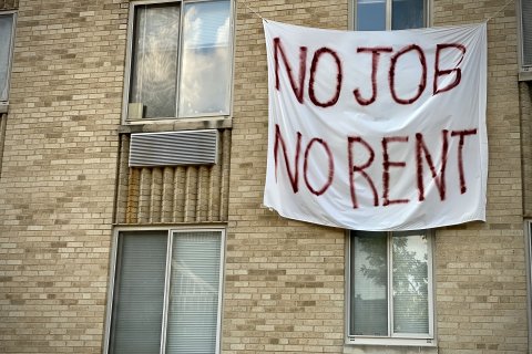 No job, no rent