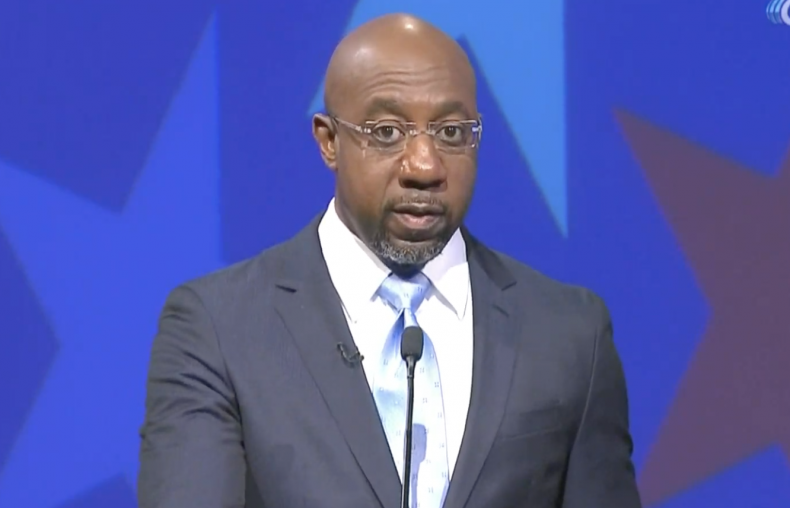 Raphael Warnock debates Kelly Loeffler in Georgia