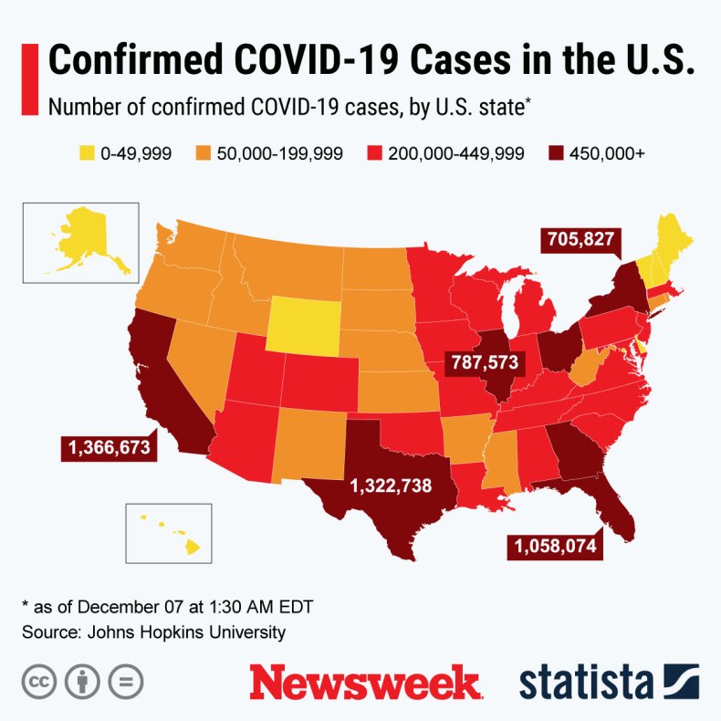 Casi di COVID-19 negli Stati Uniti