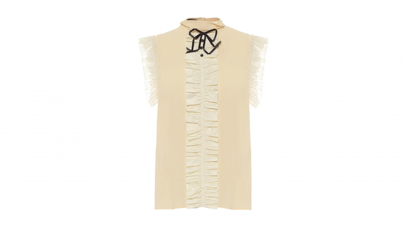 Gucci Sleeveless Silk Blouse