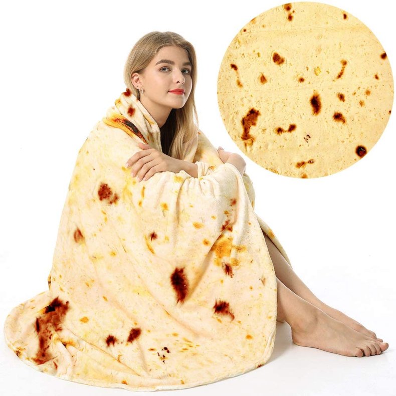 perfect white elephant gift tortilla blanker