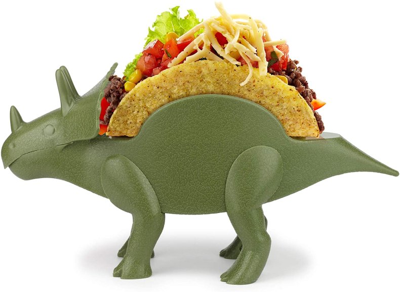 perfect white elephant gift tricerataco taco holder