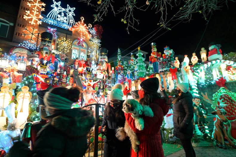 Brooklyn New York Christmas lights December 2020