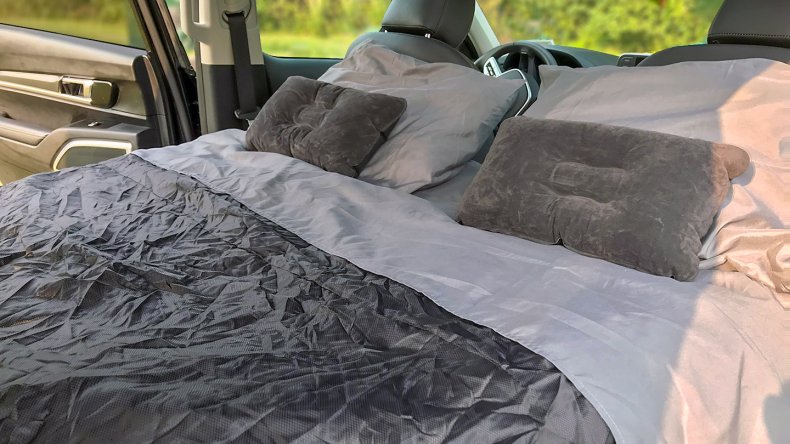 Sleeping in your car, car glamping style