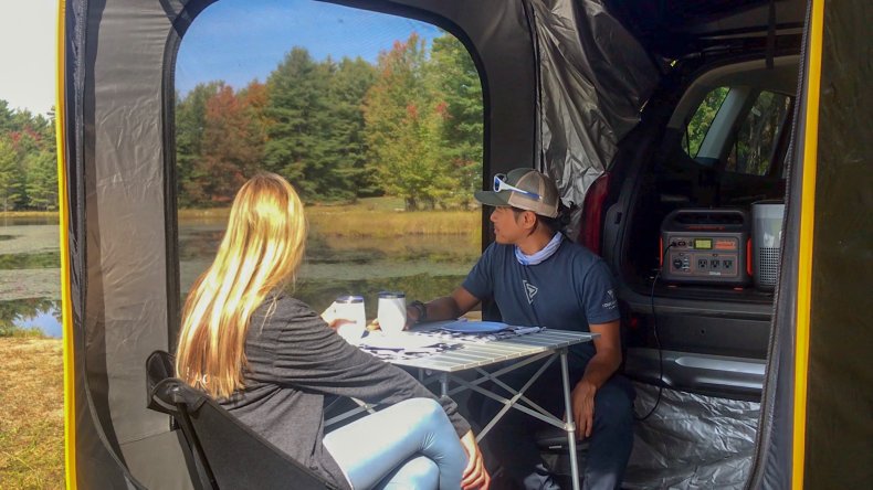 Car Glamping with a View Car Glamping with a View