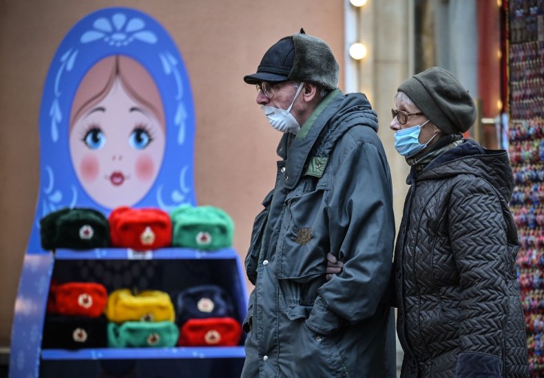 Russians central Moscow