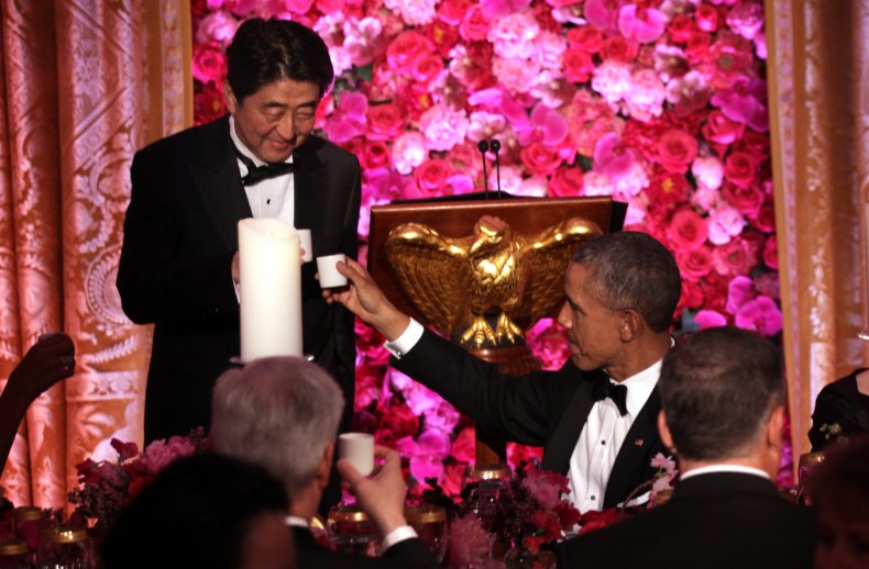 Obama and Shinzo Abe