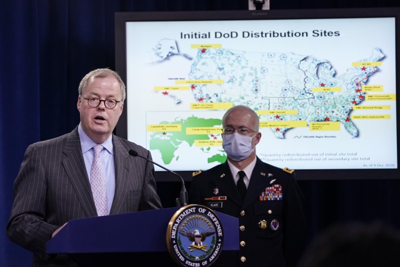 thomas mccaffery announces military COVID vaccine plan