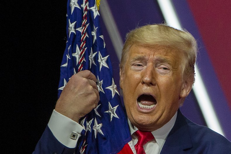 Trump CPAC flag 2020 2024 voter fraud