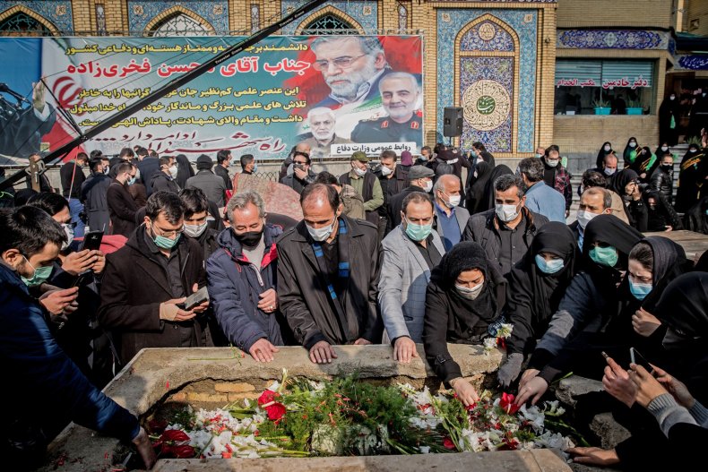 Iran Mohsen Fakhrizadeh assassination grave burial Israel