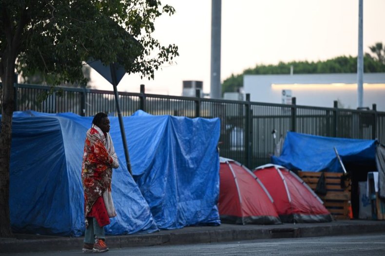 Homeless Man in Los Angeles