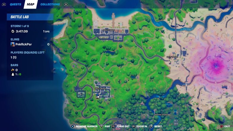 fortnite clue locations holly hedges map