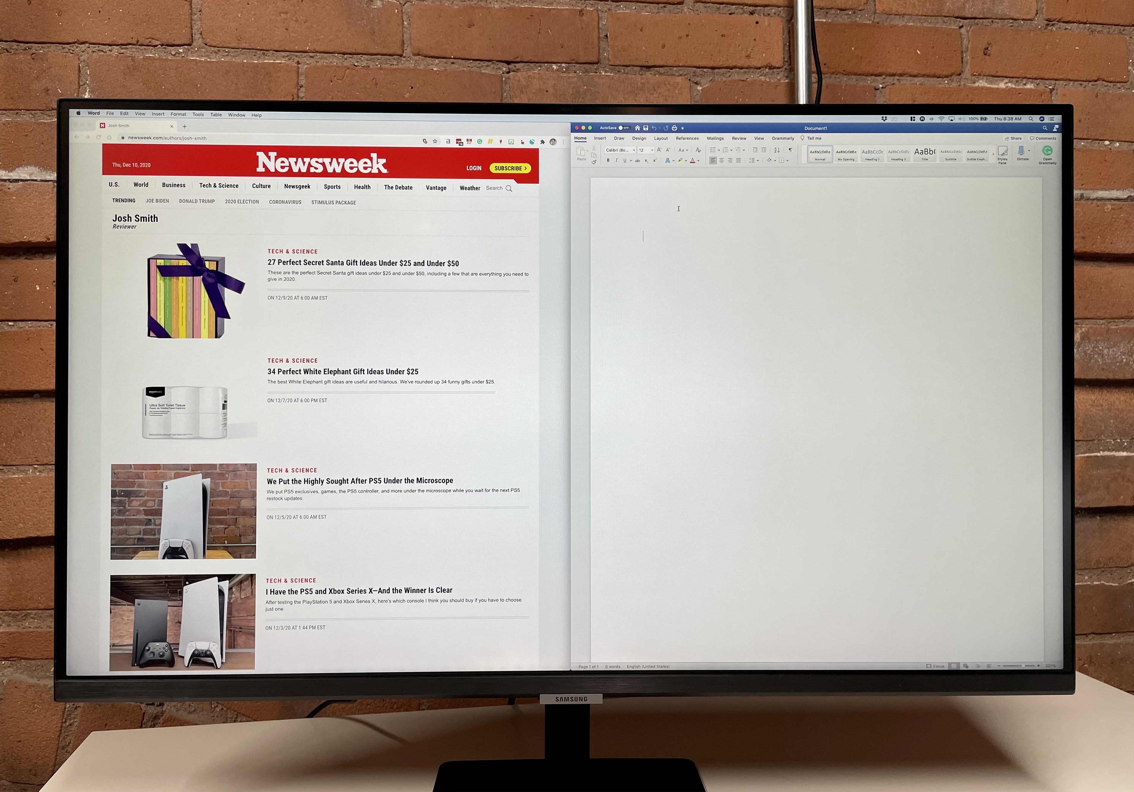 samsung smart monitor split screen