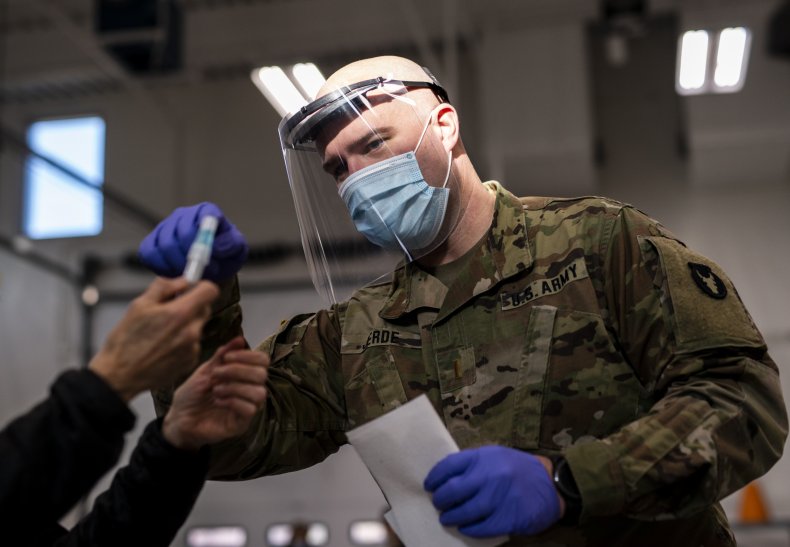 Minnesota National Guard COVID-19 testing December 2020