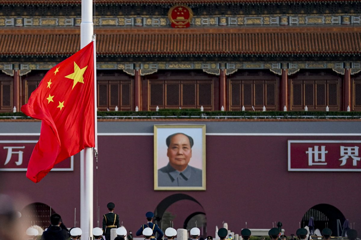 Chinese National Flag at Tiananmen Square